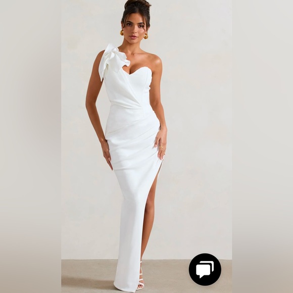 Vestido Blanco Ideal para Boda Civil o Evento Especial. - Picture 1 of 4